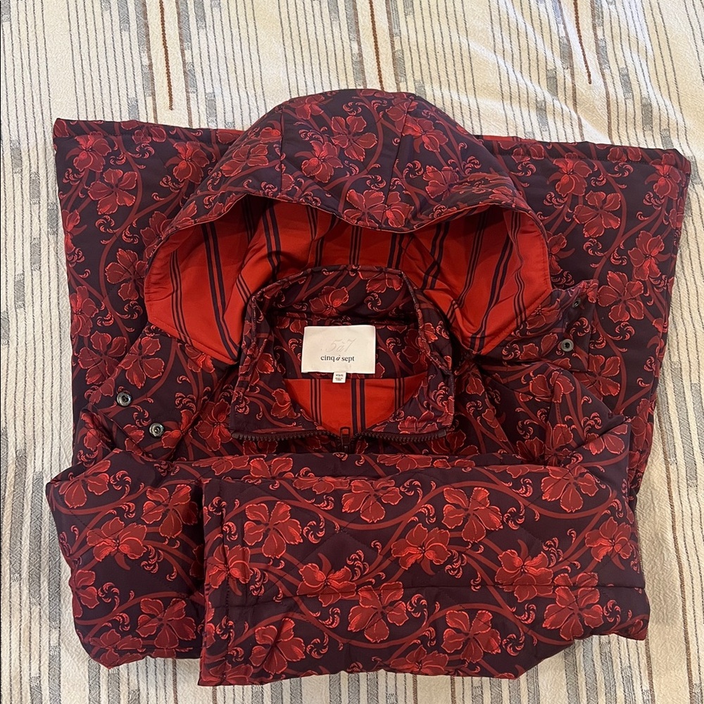 Cinq a Sept Nico Floral Puffer Jacket